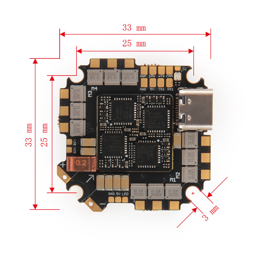 Kakute G4 AIO FC w/ 35A ESC (AM32) – Holybro Store