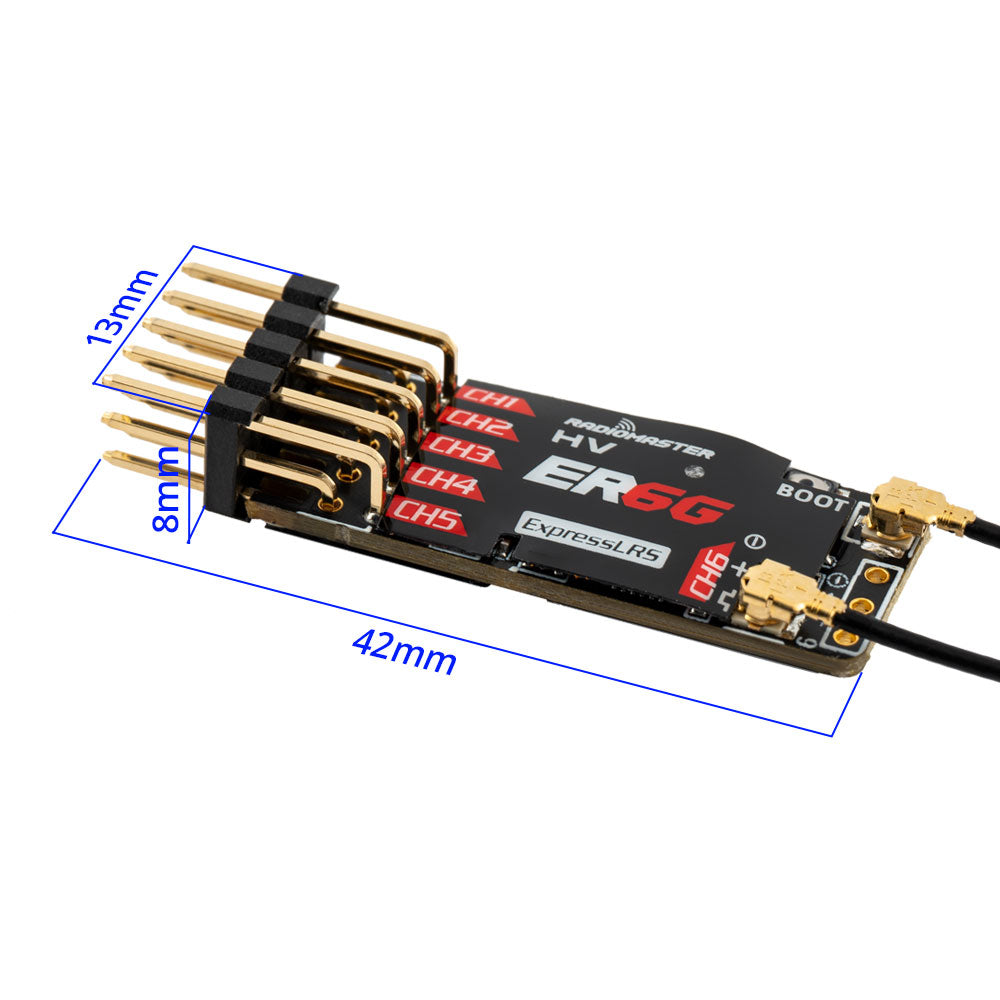 ER6G & ER6GV 2.4GHz ELRS PWM Receiver