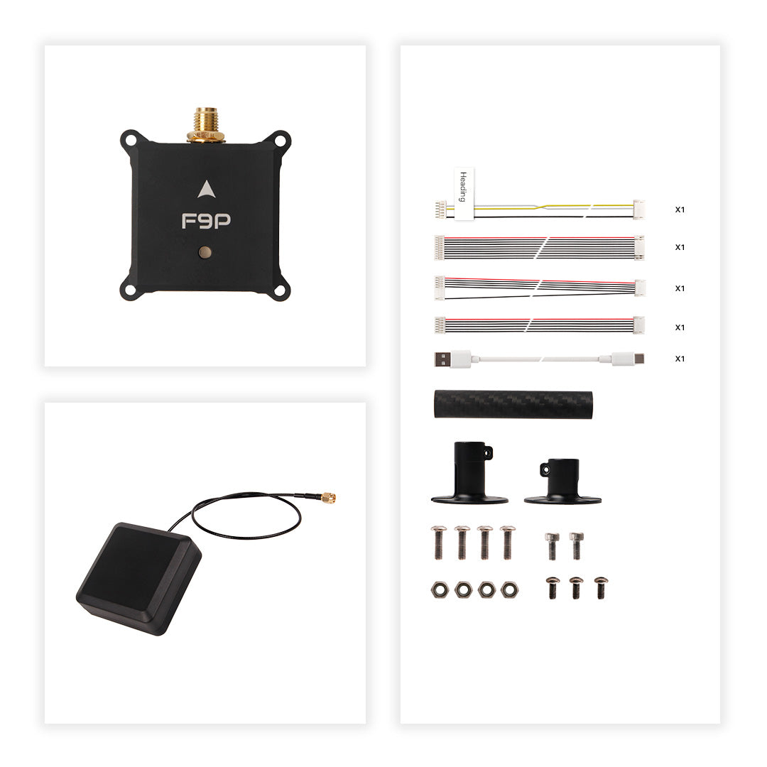 H-RTK NEO-F9P w/ Vertical Array Patch Antenna